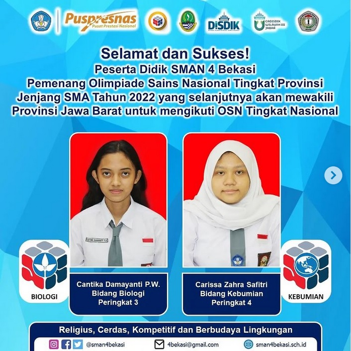 Pemenang OSN Tingkat Provinsi Jawa Barat