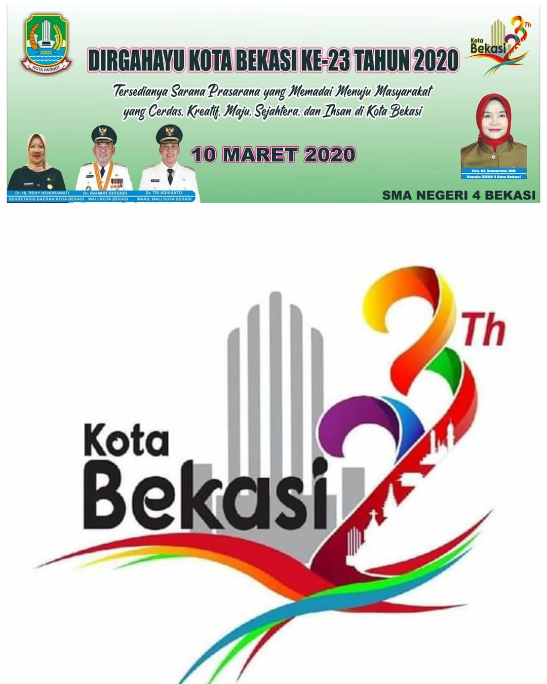 Dirgahayu Kota bekasi Ke 23 tahun 2020