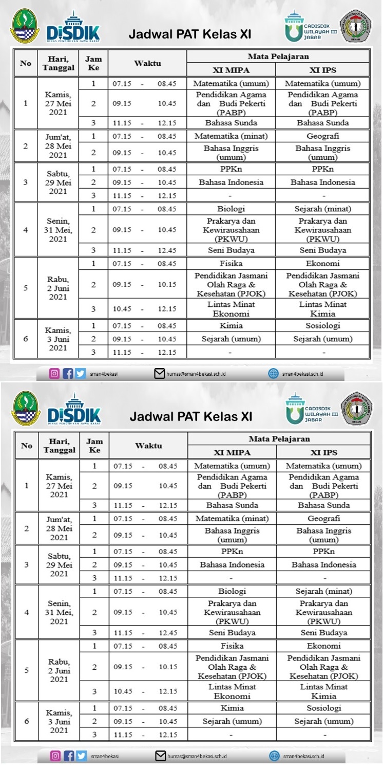 JADWAL PAT 2020-2021