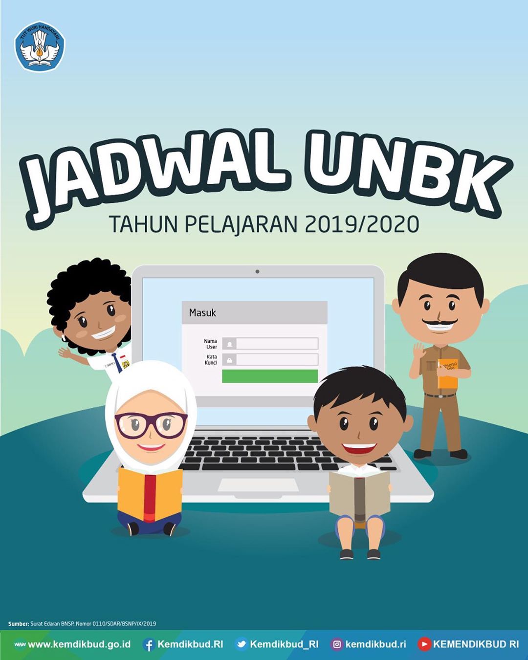 berikut jadwal ujian nasional (UN) tahun pelajaran 2019/2020