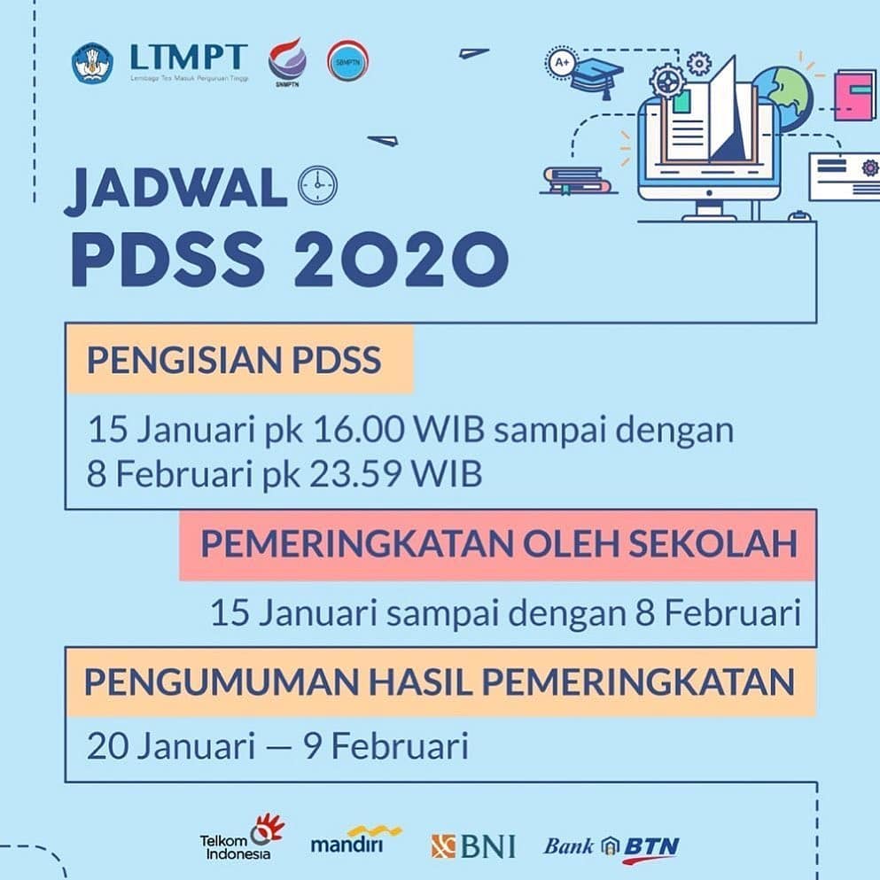 jadwal Pangkalan Data Sekolah dan Siswa (PDSS) 2020